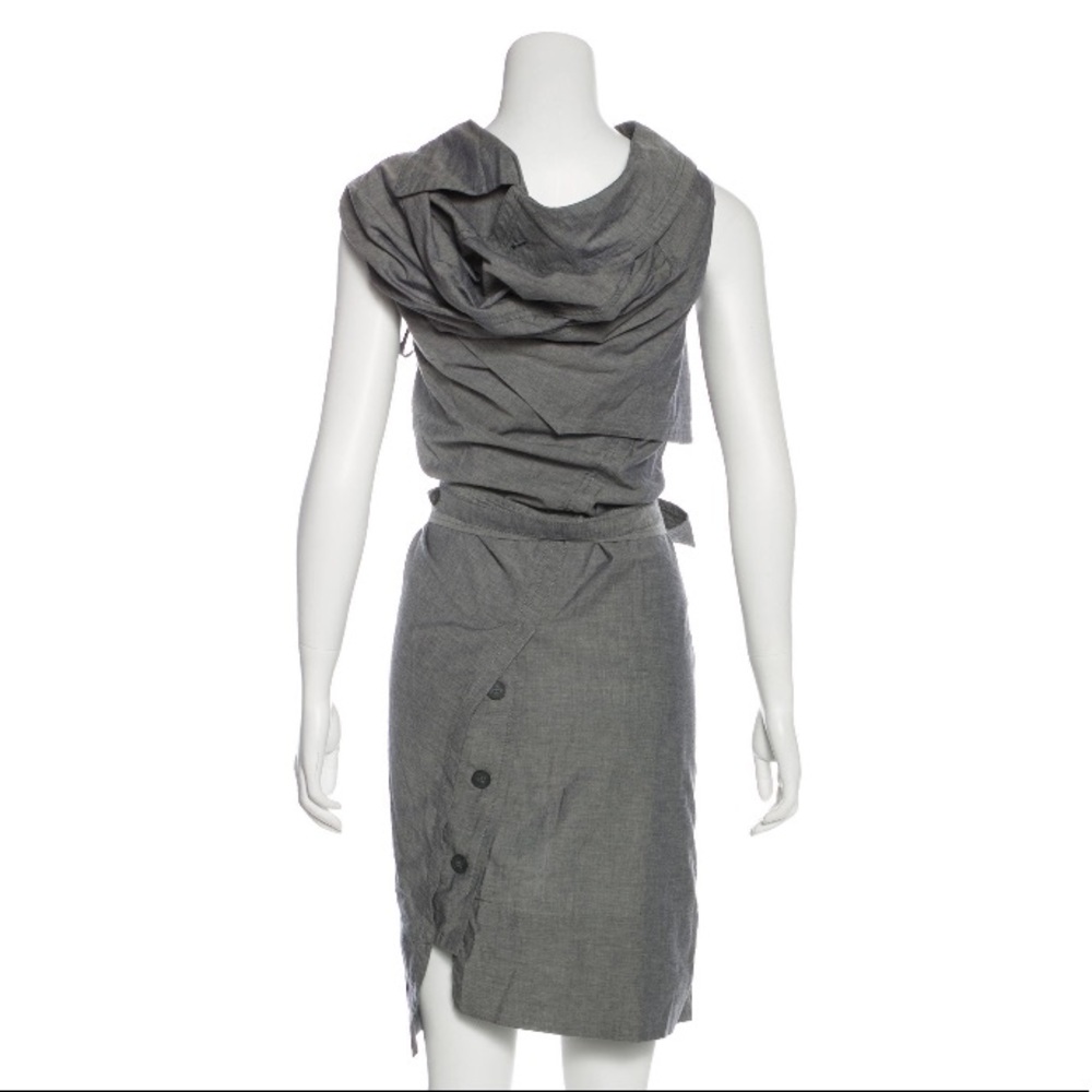 All Saints Gray Midi Dress - Picture 2 of 6